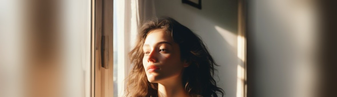 Müde Frau am Morgen – Schilddrüse und Hormone